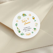 Dat's Amore Rustic Italiaanse Bruidsdouche Ronde Sticker