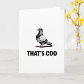 Dat's Coo - Grappige Duif Met Zonnebril 2 Kaart (Gele Bloem)