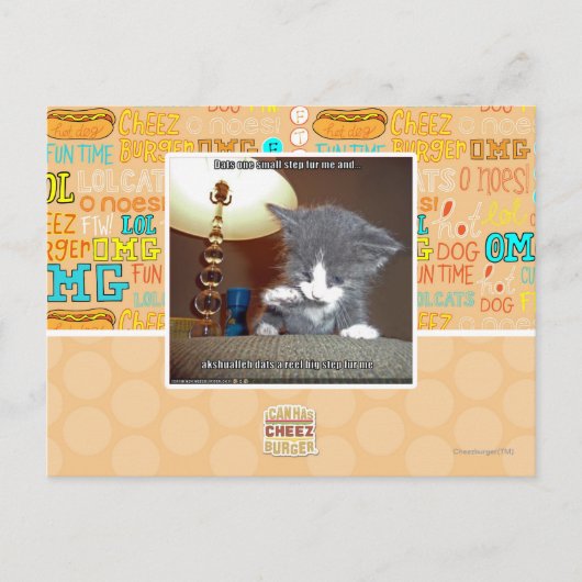 Dats een kleine stap voor mij briefkaart (Voorkant)