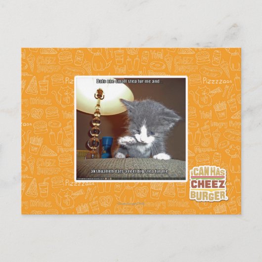 Dats een kleine stap voor mij briefkaart (Voorkant)