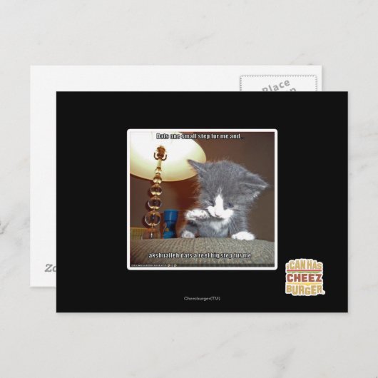 Dats een kleine stap voor mij briefkaart (Voorkant / Achterkant)