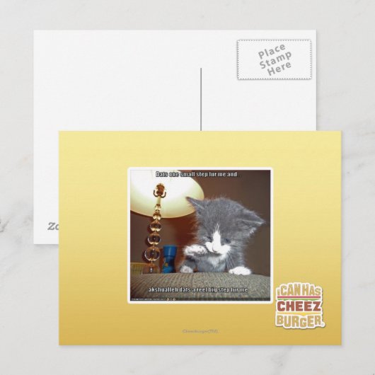 Dats een kleine stap voor mij briefkaart (Voorkant / Achterkant)