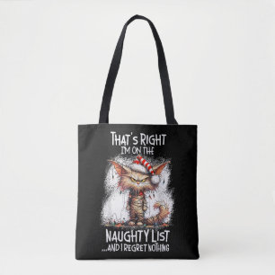 Dat's waar, ik sta op de stoute lijst en ik betreu tote bag