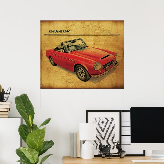 Datsun 2000 Fairlady Poster (Thuiskantoor)