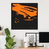 Datsun 240Z Detail - Oranje poster (Thuiskantoor)