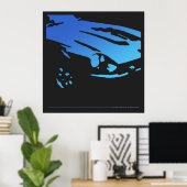 Datsun 240Z-gegevens - blauw poster (Thuiskantoor)