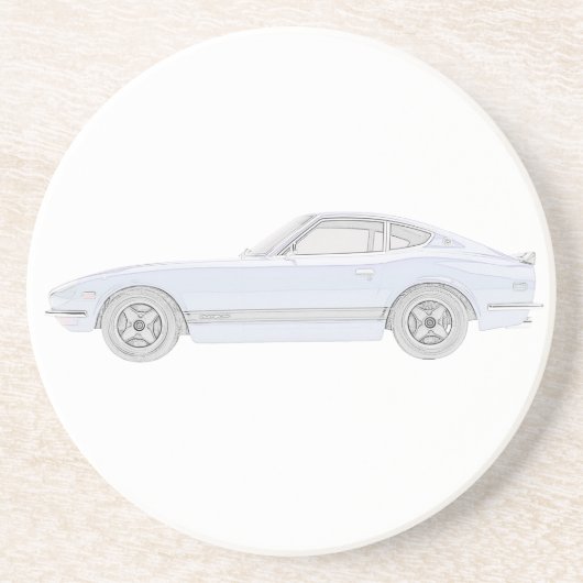 Datsun 240Z Zandsteen Onderzetter (Voorkant)