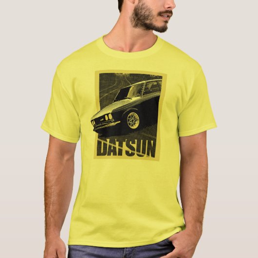 Datsun 510 Geel T-shirt (Voorkant)