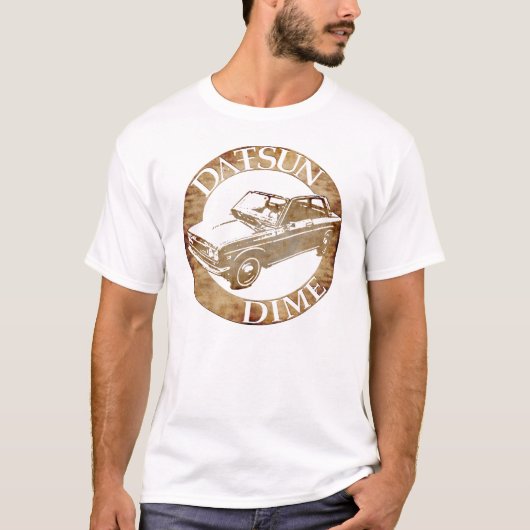 Datsun BlueBird Five en Dime Tan T-shirt (Voorkant)