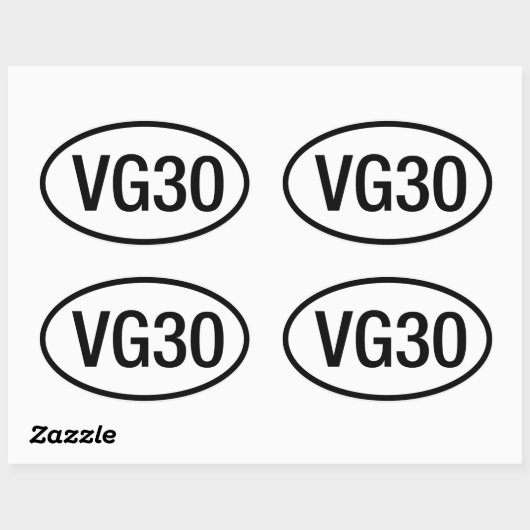 Datsun Nissan VG30 Engine Sticker (Vel)