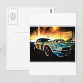 Datsun Z Race-auto Briefkaart (Voorkant / Achterkant)