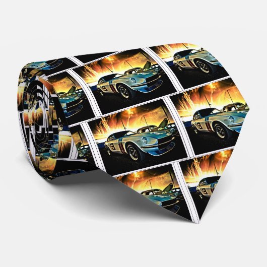 Datsun Z Race-auto Stropdas (Opgerold)