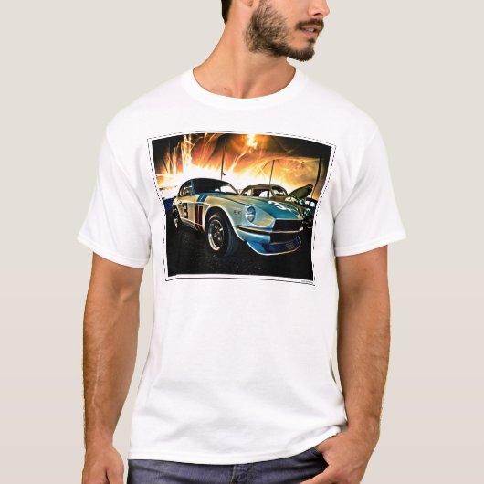 Datsun Z Race-auto T-shirt (Voorkant)