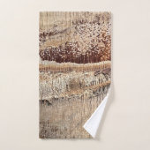 Dattelpalmbboomstamtextuur Close-up Foto Afbeeldin Bad Handdoek (Handdoek)