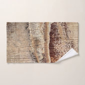Dattelpalmbboomstamtextuur Close-up Foto Afbeeldin Bad Handdoek (Handdoek)