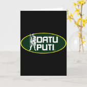 Datu Puti T-shirt  Kaart (Gele Bloem)