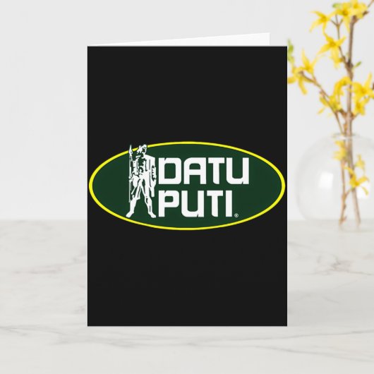 Datu Puti T-shirt  Kaart (Gele Bloem)