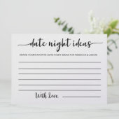 Datuacht ideeën Kaart Vrijgezellenfeest game (Staand voorkant)