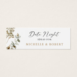 Datum acht ideas Boho Pampas Grass Wedding Elegant Mini Visitekaartjes