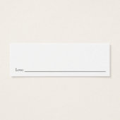 Datum acht ideeën Bridal-theekkaart Mini Visitekaartjes (Achterkant)