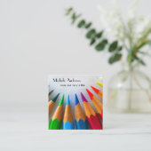 Datum afspelen Mam Kaart Kaart Kleurtekst Vierkante Visitekaartje (Staand voorkant)