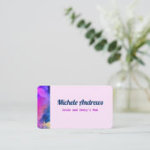 Datum afspelen Mam Kaart Kaart Kleurtekst Visitekaartje (Staand voorkant)