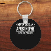 Datum Apostrophe English Language Teacher Student Sleutelhanger (Voorkant)