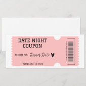 Datum Avond Coupon (Voorkant / Achterkant)