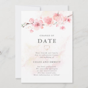 Datum bekendmaking Cherry Blossom Wedding Kaart