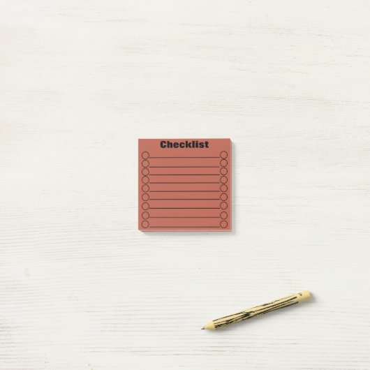 Datum Checklist Post-it® notes 3" x 3" (Op bureau)