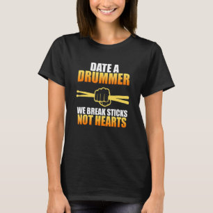 Datum een drummer drummer drumming Graph T-shirt
