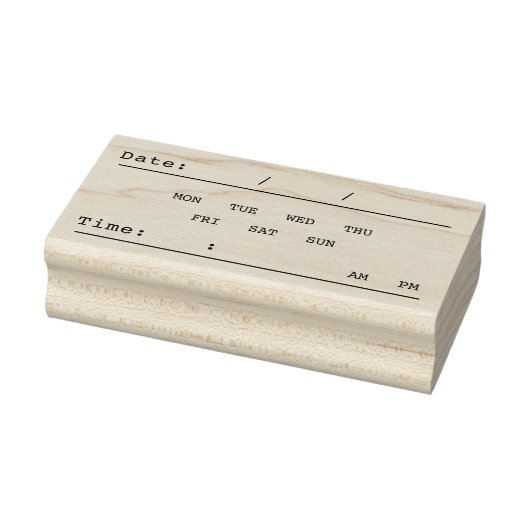 Datum en tijdstip rubberstempel (Stempel)