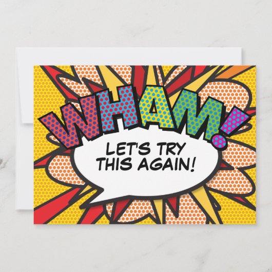 Datum gewijzigd Uitgesteld Stripboek Modern Save The Date (Voorkant)