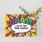 Datum gewijzigd Uitgesteld Stripboek Modern Save The Date (Staand voorkant)