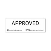 Datum  goedgekeurd door  zelfinktende stempel (Design)