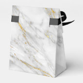 Datum Gold Grey Marble Favor Gift Bedankdoosjes (Achterkant)