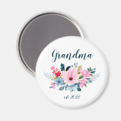 Datum  grootmoeder - Eerste grootmoeder Magneet (Voorkant / Achterkant)