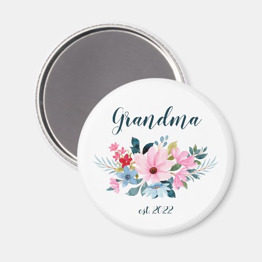 Datum  grootmoeder - Eerste grootmoeder Magneet (Voorkant / Achterkant)