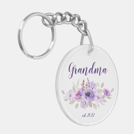 Datum grootmoeder - Eerste grootmoeder Sleutelhanger (Voorkant Links)