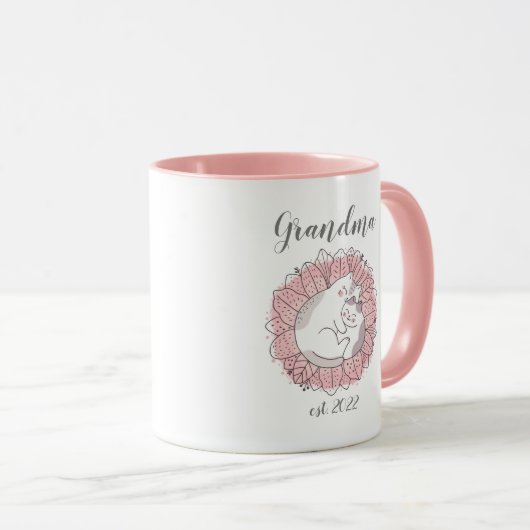 Datum  grootmoeder - Eerste grootmoeder twee Mok (Voorkant rechts)