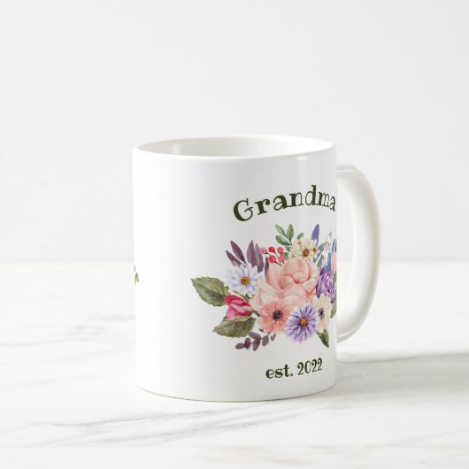 Datum  grootmoeder - Eerste keer grootmoeder Cof Koffiemok (Voorkant rechts)