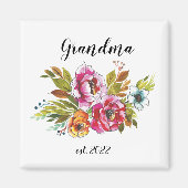 Datum  grootmoeder - Eerste keer grootmoeder Cof Magneet (Voorkant)