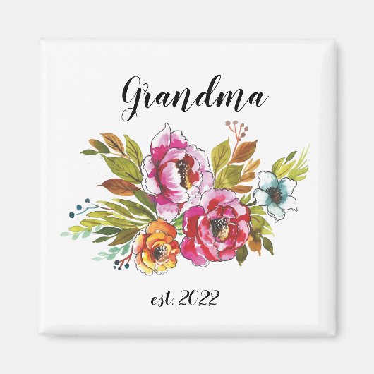 Datum  grootmoeder - Eerste keer grootmoeder Cof Magneet (Voorkant)