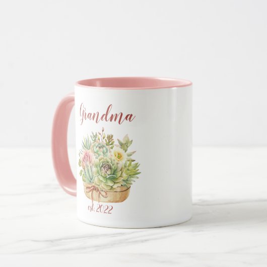 Datum  grootmoeder - Eerste keer grootmoeder Cof Mok (Voorkant links)