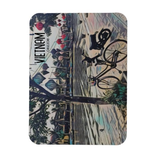  datum Hoi An Vietnam Magneet (Verticaal)
