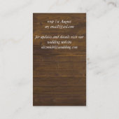 Datum huwelijk uitstellen foto bijl Rustic Advieskaart (Achterkant)