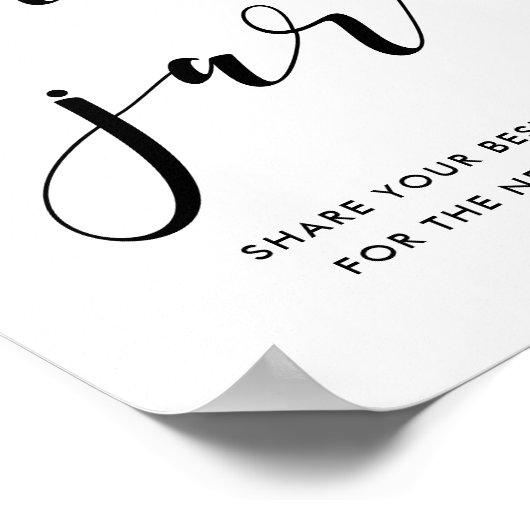 Datum huwelijksakte poster (Hoek)