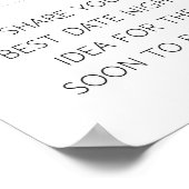 Datum ideaal voor weddenschap Vrijgezellenfeest me Poster (Hoek)