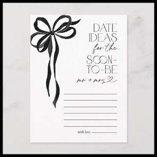 Datum Ideeën Black Bow Vrijgezellenfeest Spel Briefkaart