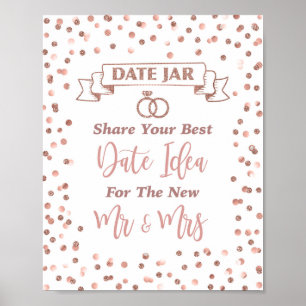 Datum Jar Deel Je Beste Datumideeën Bruiloftfeest Poster